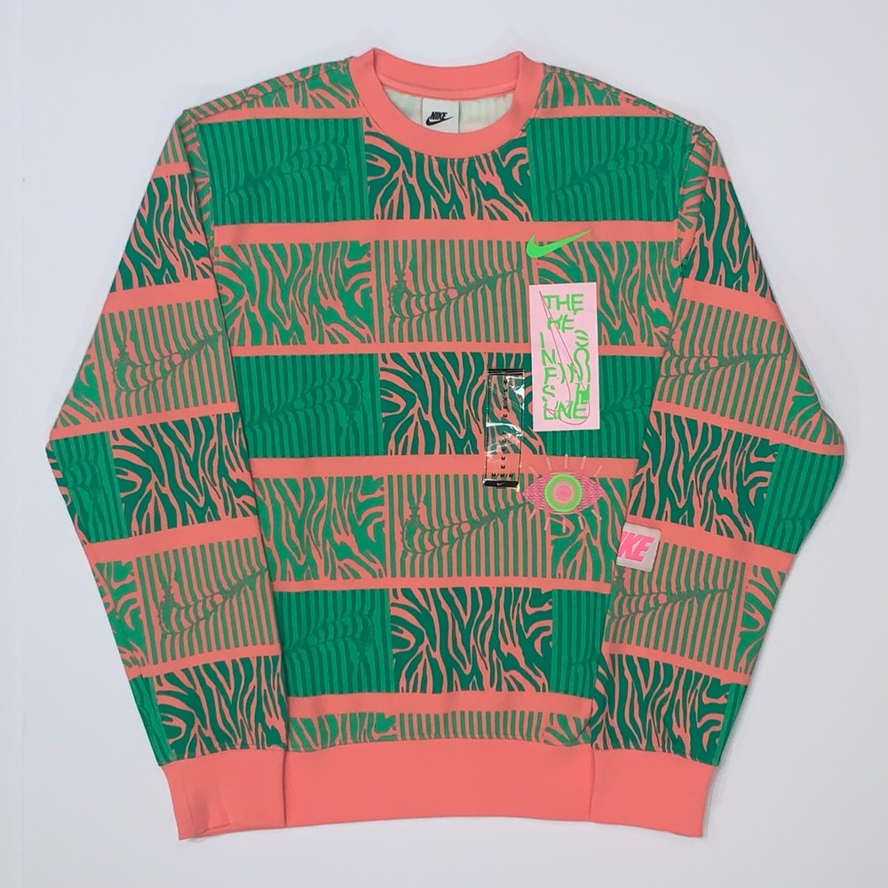 Nike Sportswear Club Fleece Men’s Trippy Safari Sweatshirt-Size M New